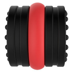 FUKR Ballstretcher souple Doblo 30 mm - Hauteur 4 cm Noir-Rouge